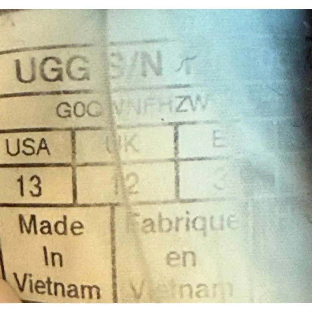 UGG Tasman Navy Blue Slip‑On Slippers Little Kids Size 13
